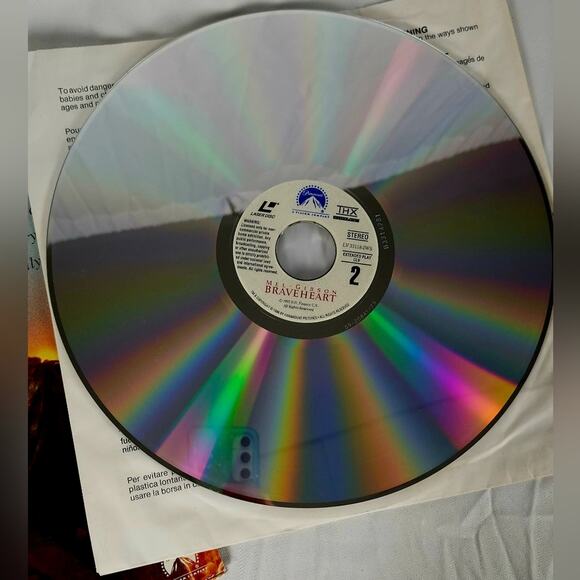 BLACK FRIDAY SALE Laser Disc Movie Set Braveheart Wide-screen edition VINTAGE - Picture 15 of 15